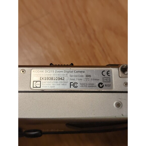 Kodak DC215 Zoom 1.0MP Digital Camera Millennium 2000 Edition Works - Picture 10 of 12